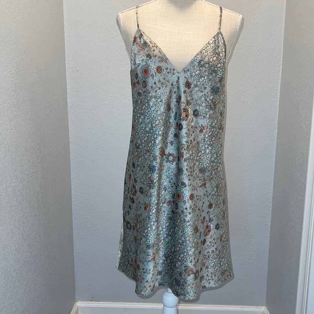 Victoria’s Secret Green Multi Color Slip Dress - NWOT Size L